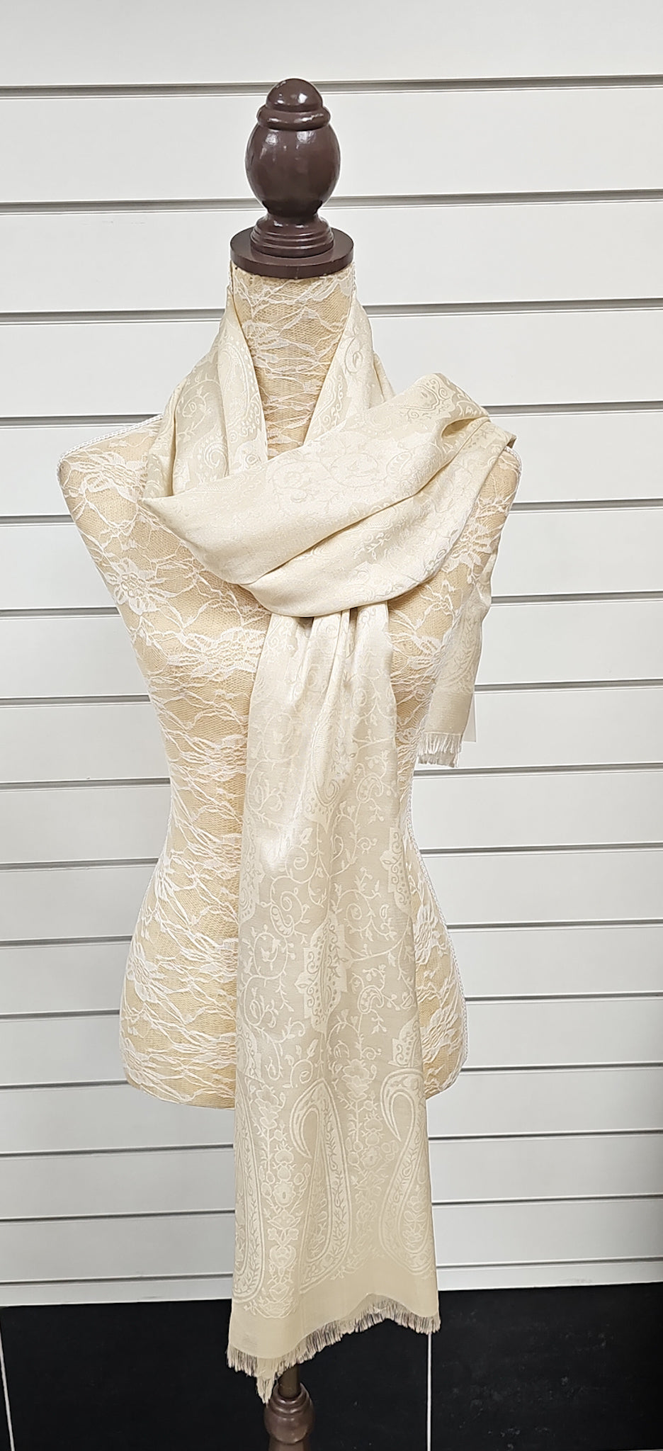 Gold Baroque Silk Feel Scarf