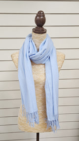 Light Sky Blue Soft Feel Pashmina Scarf