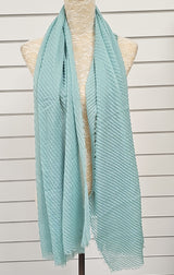 Jade Green Crinkle Soft Feel Scarf