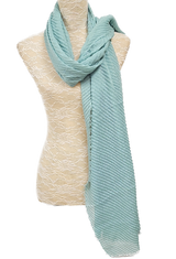 Jade Green Crinkle Soft Feel Scarf