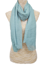 Jade Green Crinkle Soft Feel Scarf