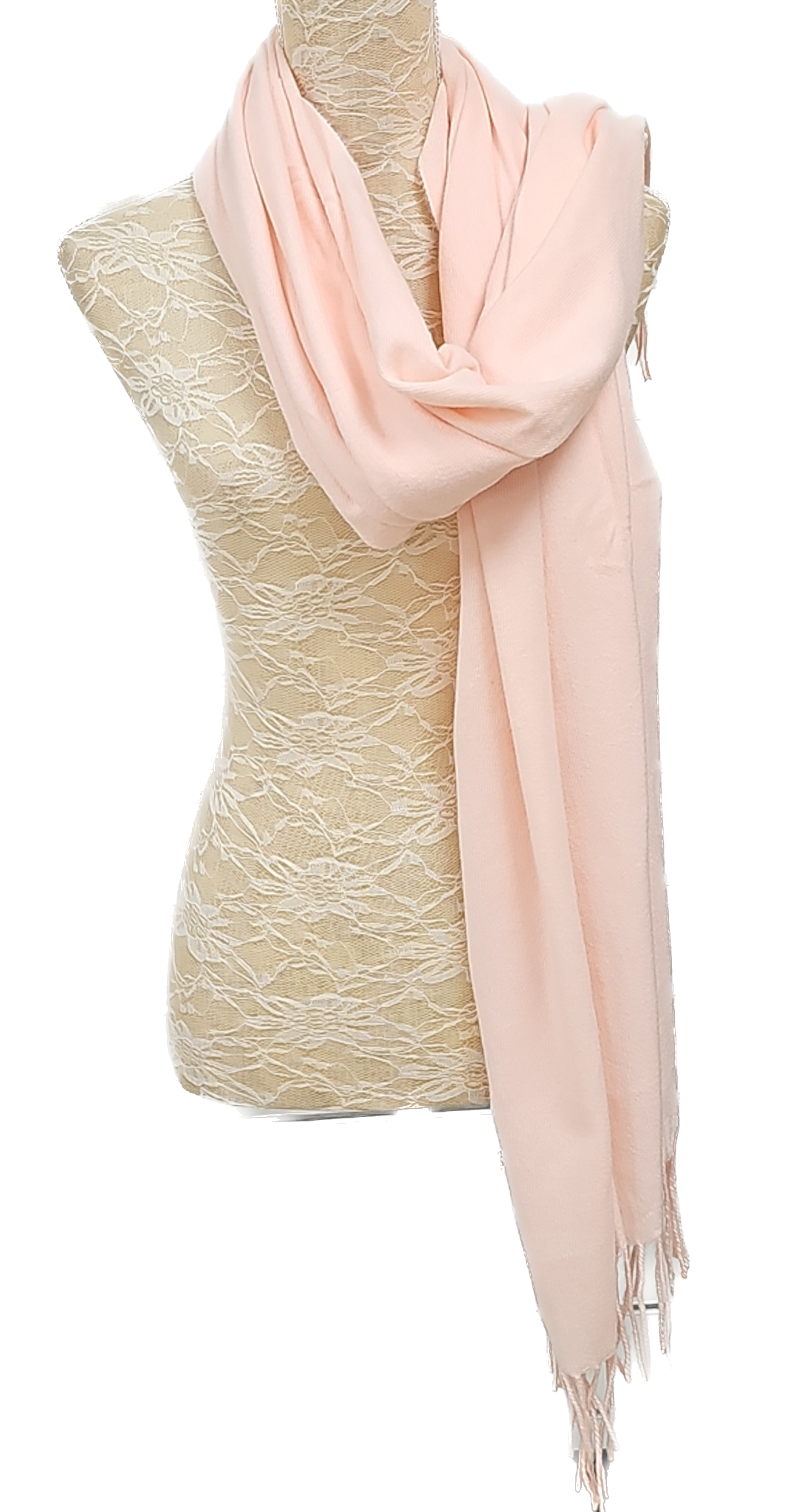 Blush Pink Soft Feel Pashmina Scarf