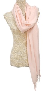 Blush Pink Soft Feel Pashmina Scarf