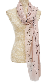 Butterfly Glitter Print Scarf