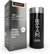 3D Hair Natural Hair Building Fibres 35g Medium Brown