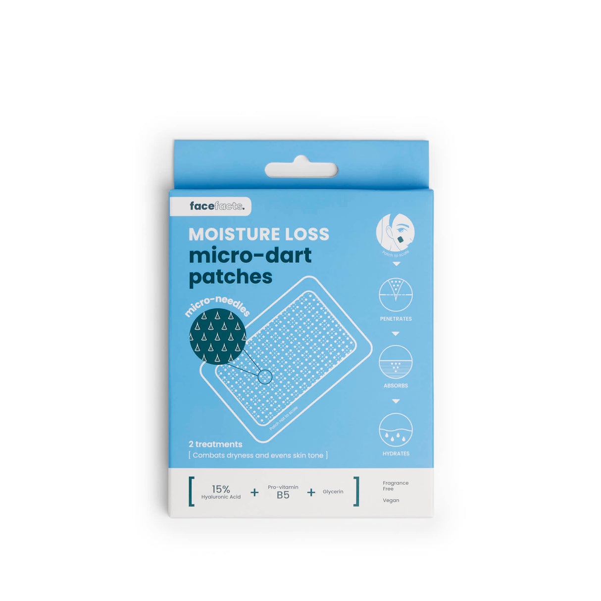 Face Facts Moisture Loss Micro Dart Patches 2 Treatments