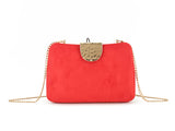 Red & Gold Box Clutch Bag