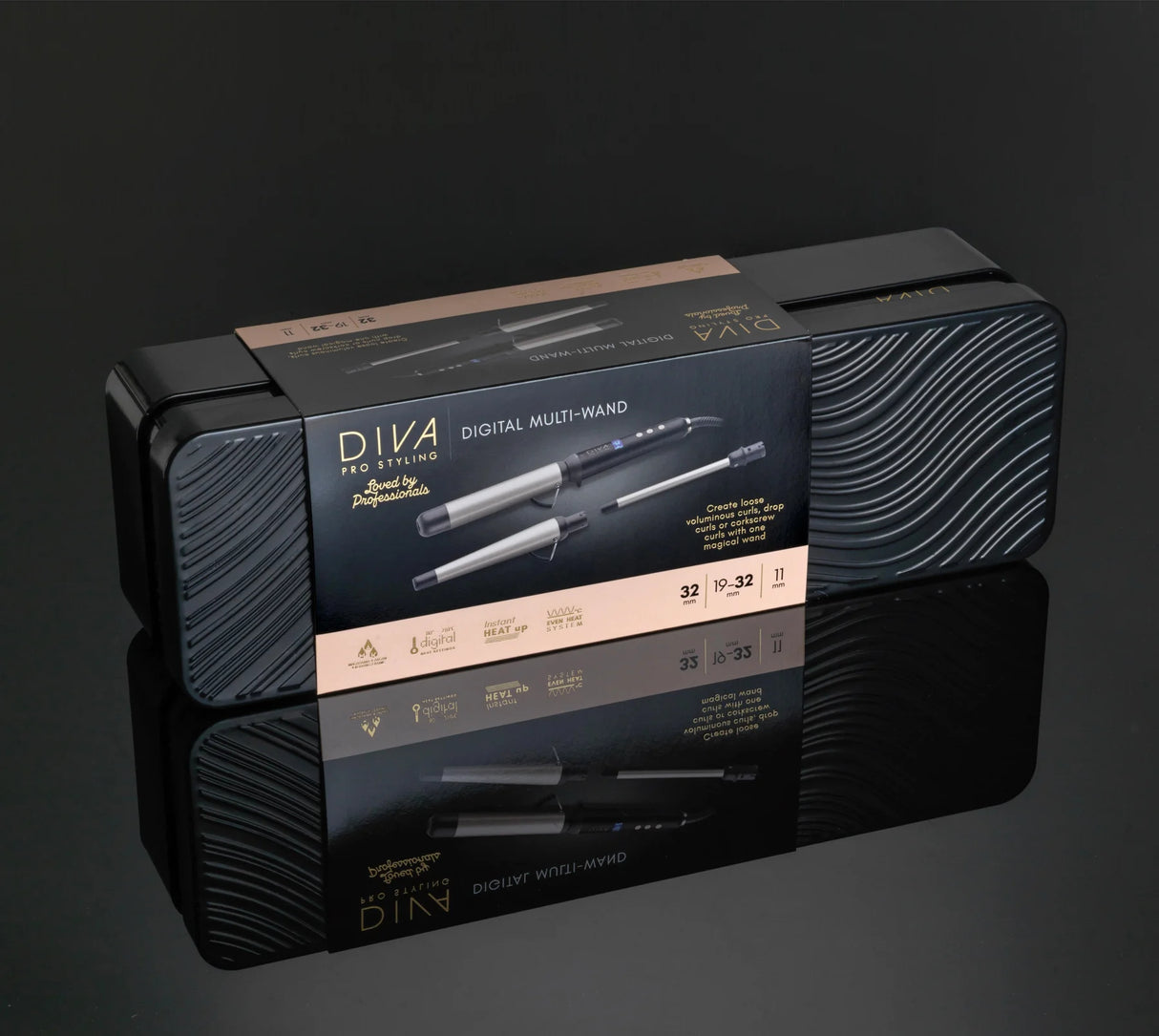 Diva Pro Styling 3 In 1 Multi Wand Styling Tool