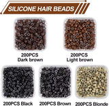 Dream Goddess Hair Micro Rings Silicone Lined Mixed Pack 1000pcs