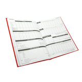 Agenda Salon Accounts Book Red