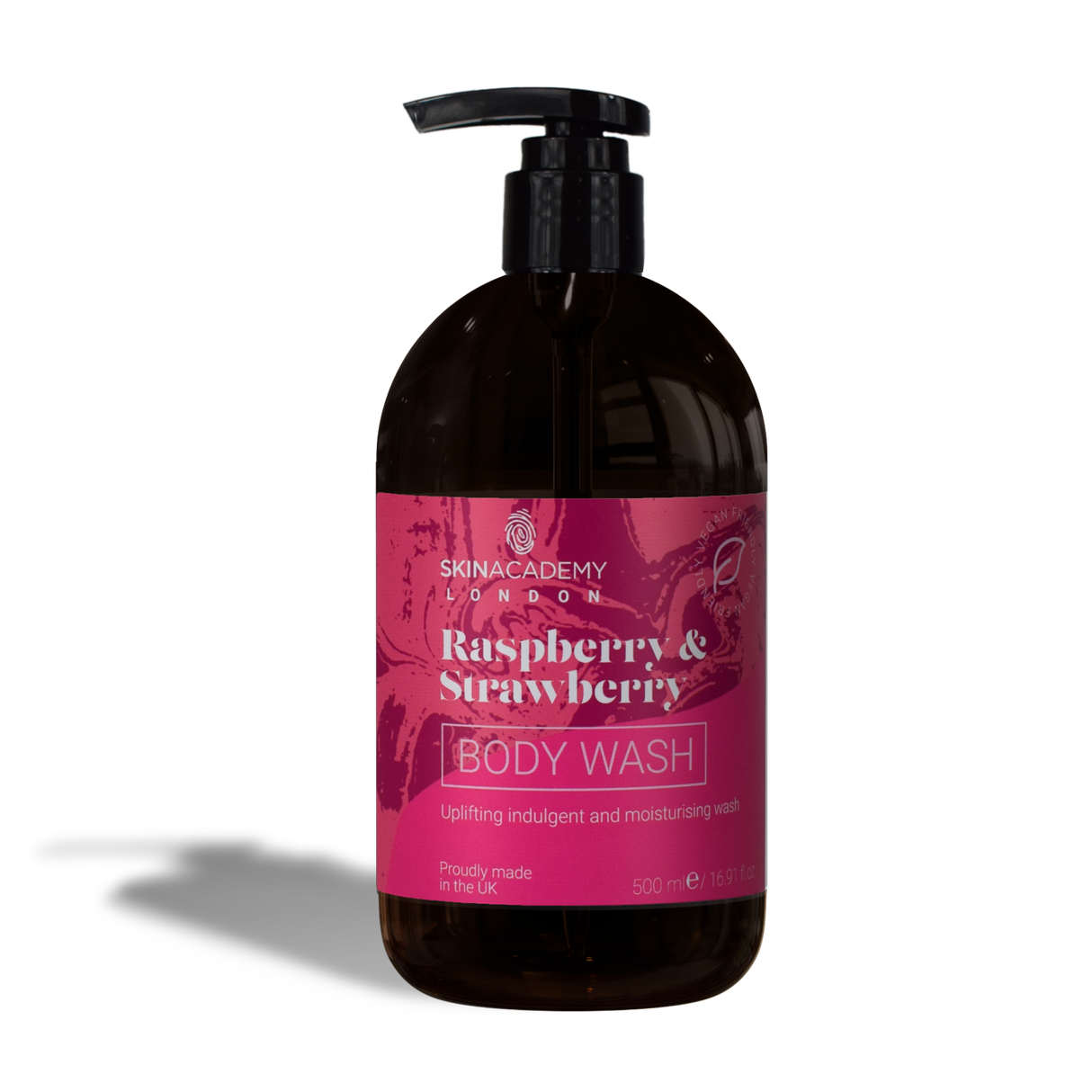 Skin Academy London Body Wash Raspberry & Strawberry 500ml
