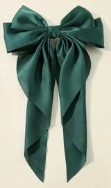 Large Satin Hair Bow Clip