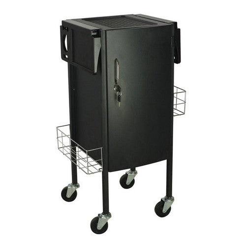 Black Knight Metal Lockable 5 Tray Hairdressing Trolley