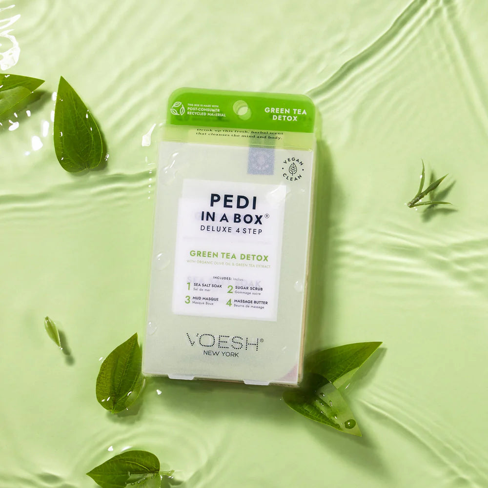 Voesh 4 Step Deluxe Pedi In A Box Green Tea Detox