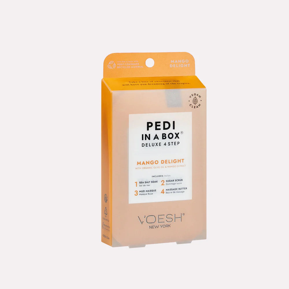 Voesh 4 Step Deluxe Pedi In A Box Mango Delight