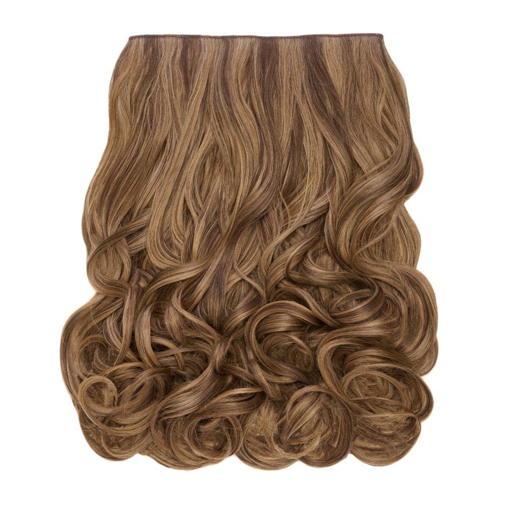 Stranded 20" Heat Resistant Curly Clip In Hair Extensions