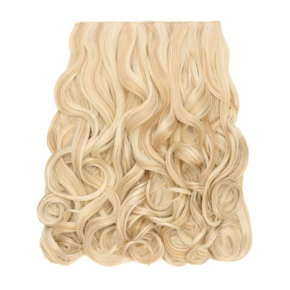 Stranded 20" Heat Resistant Curly Clip In Hair Extensions