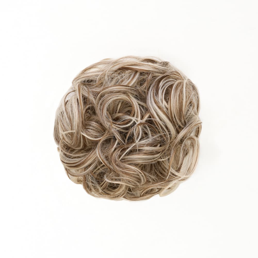 Stranded Heat Resistant Curly Messy Bun Scrunchie