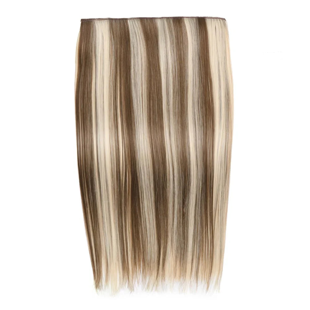 Stranded 18"/20" Heat Resistant Straight Clip In Hair Extension