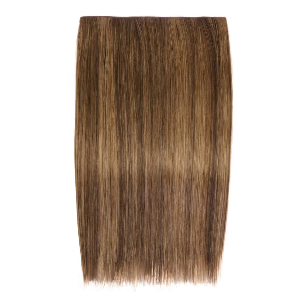 Stranded 18"/20" Heat Resistant Straight Clip In Hair Extension