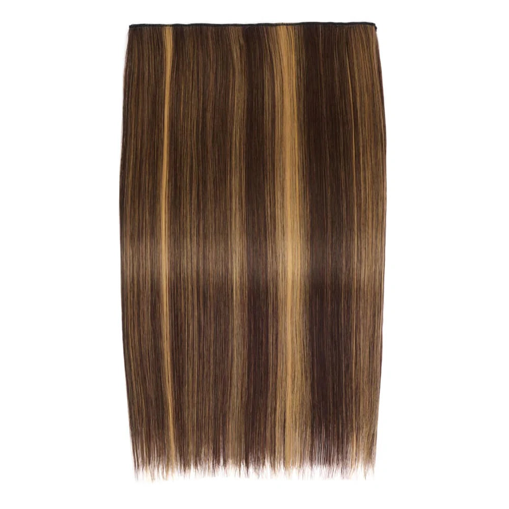 Stranded 18"/20" Heat Resistant Straight Clip In Hair Extension