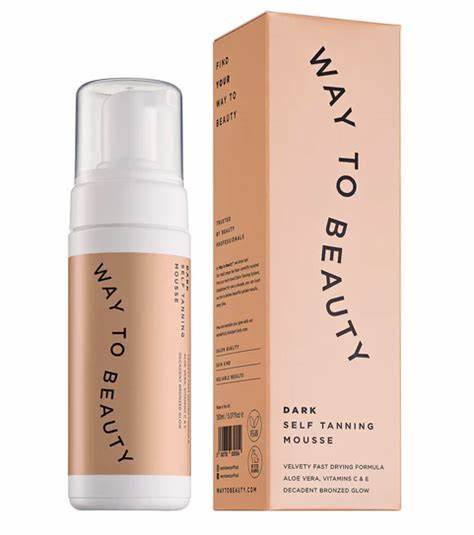 Way To Beauty Dark Self Tanning Mousse 150ml UNBOXED