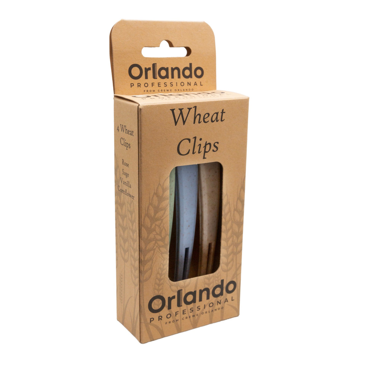 Orlando Professional Wheat Hair Section Clips 4 Pack