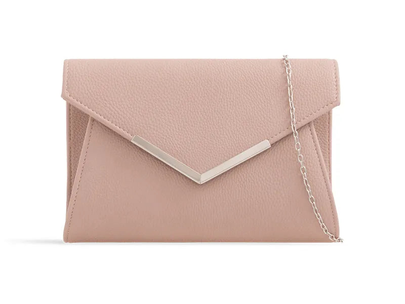 Nude Matte Envelope Clutch Bag