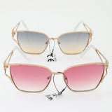 Lion Emblem Gradient Tinted Lens Sunglasses