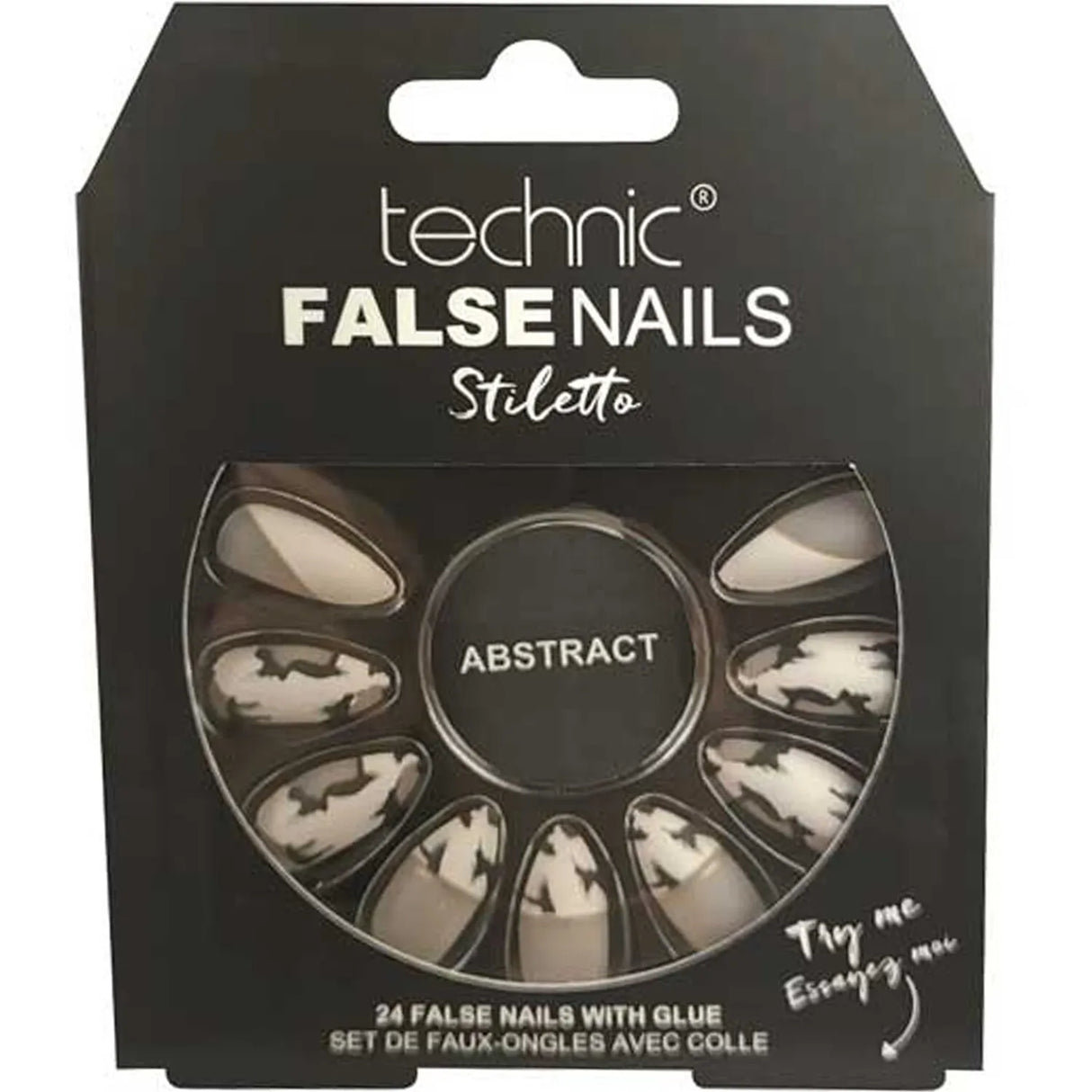 Technic False Nails Stiletto Abstract