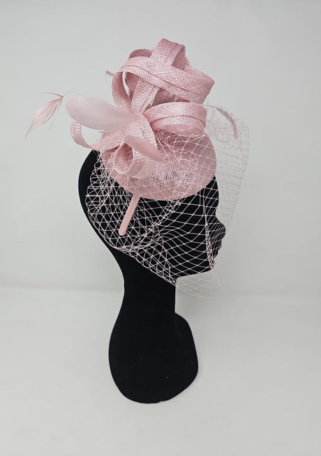 Rose Veil Net Looped Hairband Fascinator