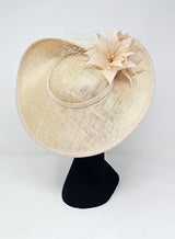 Champagne Disc Floral Hairband Fascinator