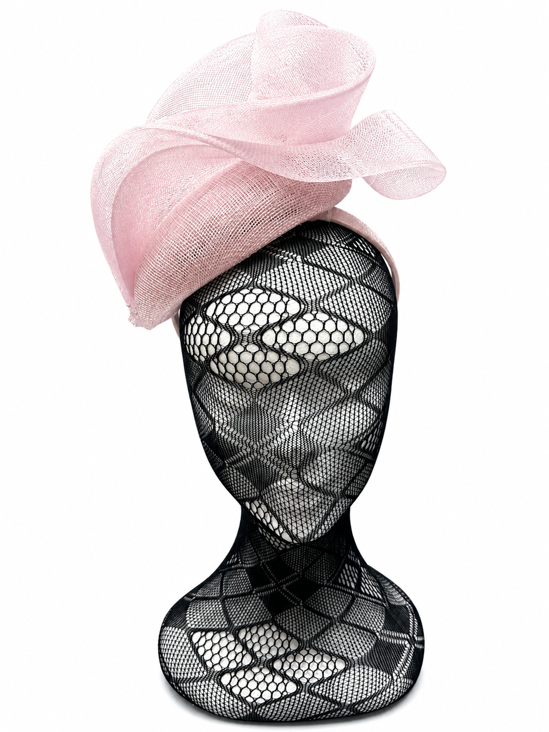 Sorbet Pink Mesh Stacked Net Hairband Fascinator