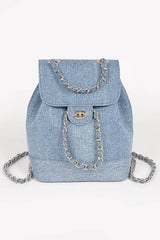 Denim Bucket Style Back Pack
