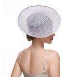 Silver Grey Pearl Embellished Disc Fascinator