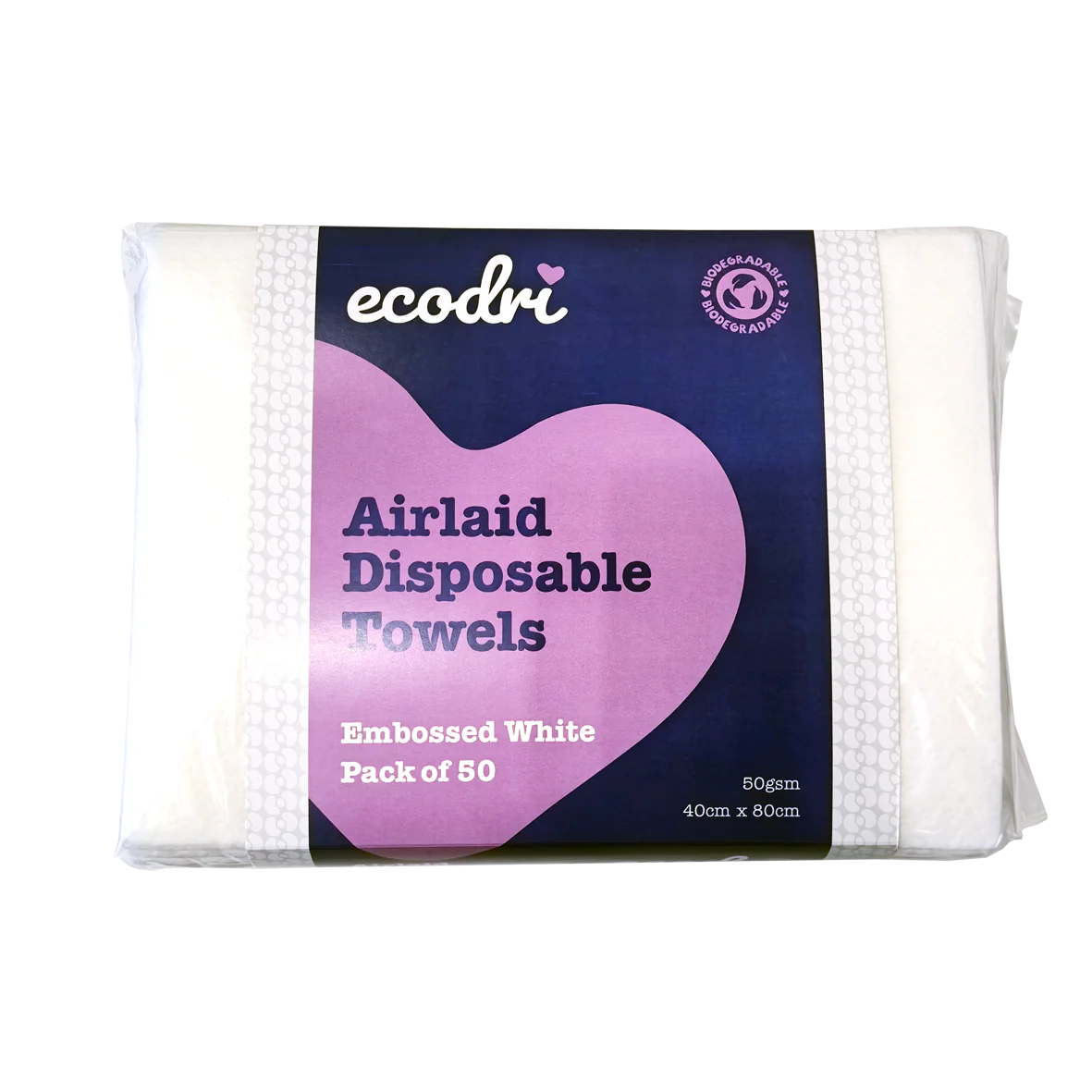 Airlaid White Disposable Towel 40cmx80cm  50PK