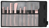 Jaguar 9 Piece Hairdressing Comb Set Pale Rosé