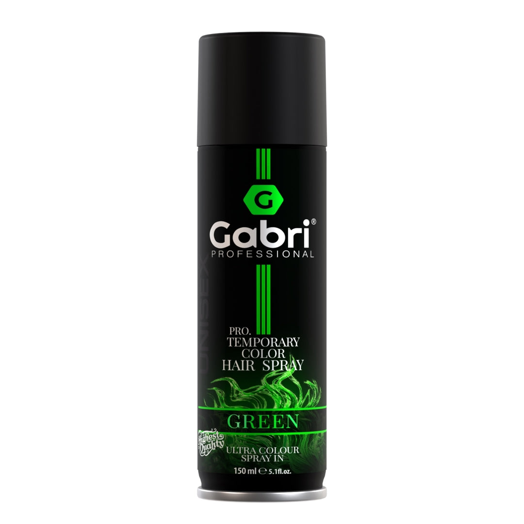 Gabri Professional Temporary Hair Colour Spray Green 150ml