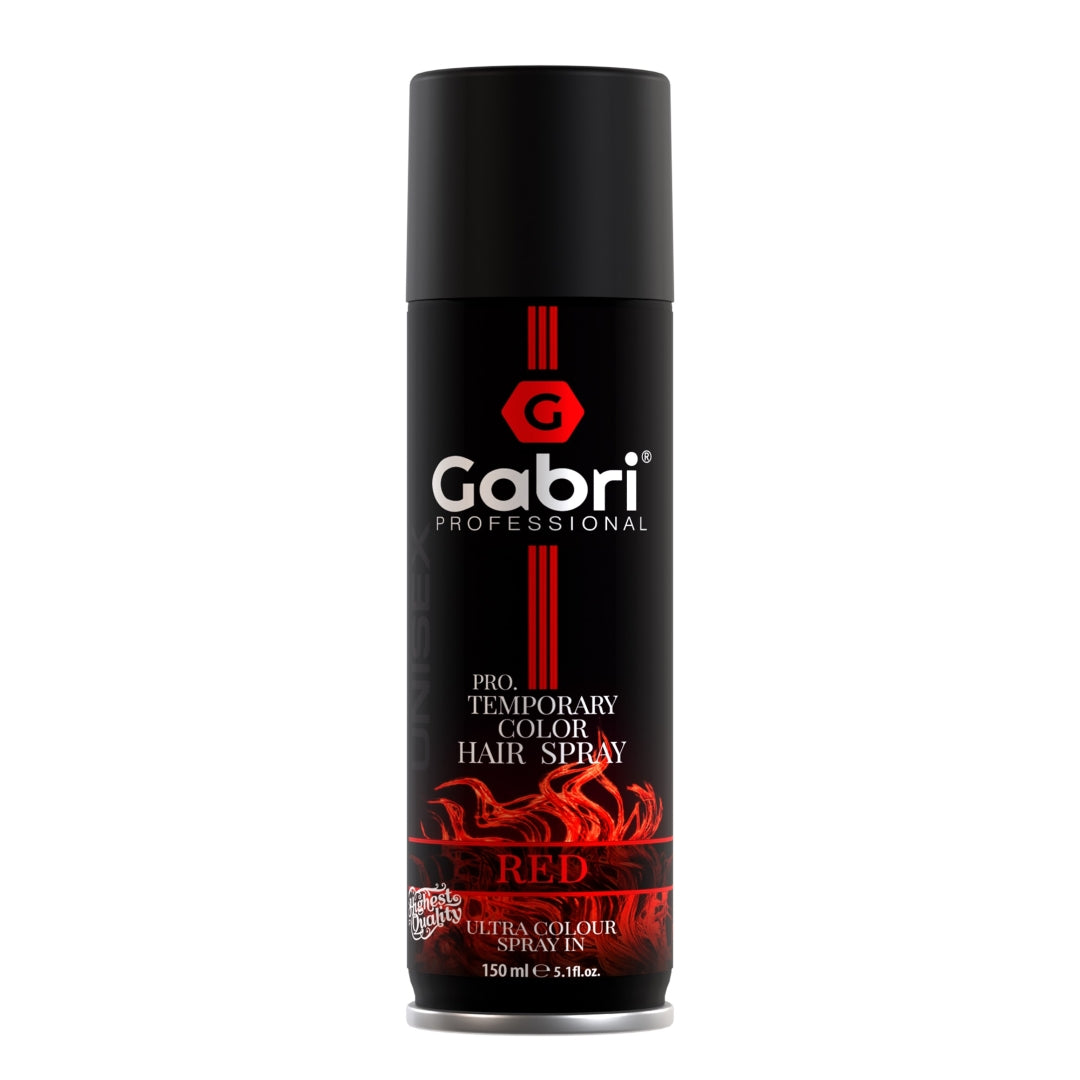 Gabri Professional Temporary Hair Colour Spray Red 150ml