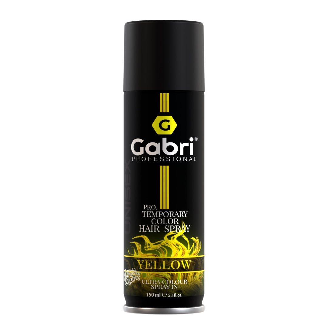 Gabri Professional Temporary Hair Colour Spray Yellow 150ml