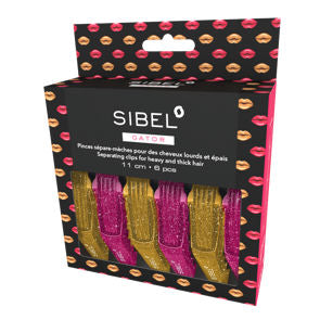 Sibel Gator Clips Glossy Lips 11cm 6 Pack