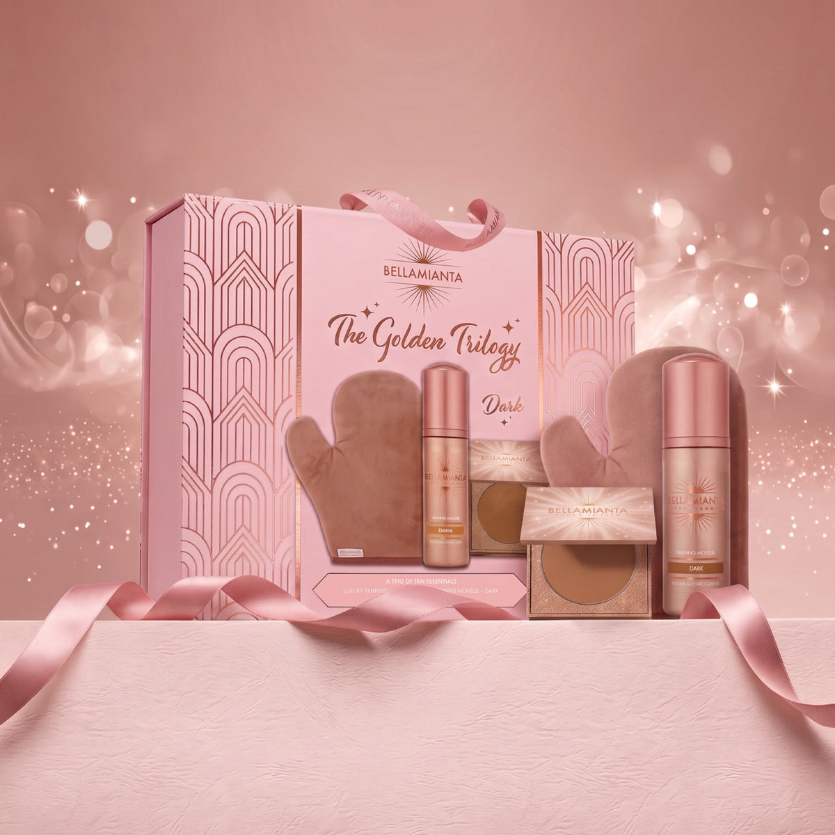 Bellamianta The Golden Trilogy Tan & Bronzer Set Dark