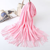 Rosy Pink Pashmina Scarf