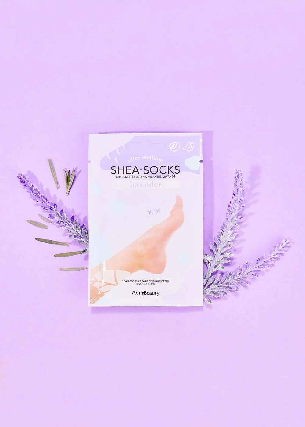 Avry Beauty Shea Butter & Lavender Moisturising Pedicure Socks
