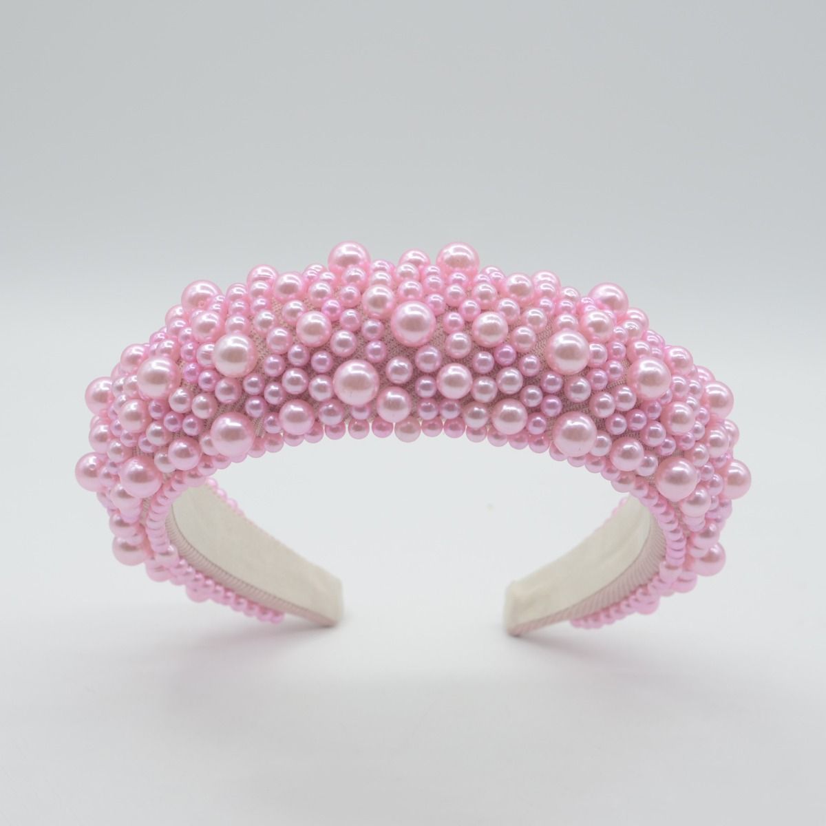 Baby Pink Chunky Pearl Hairband