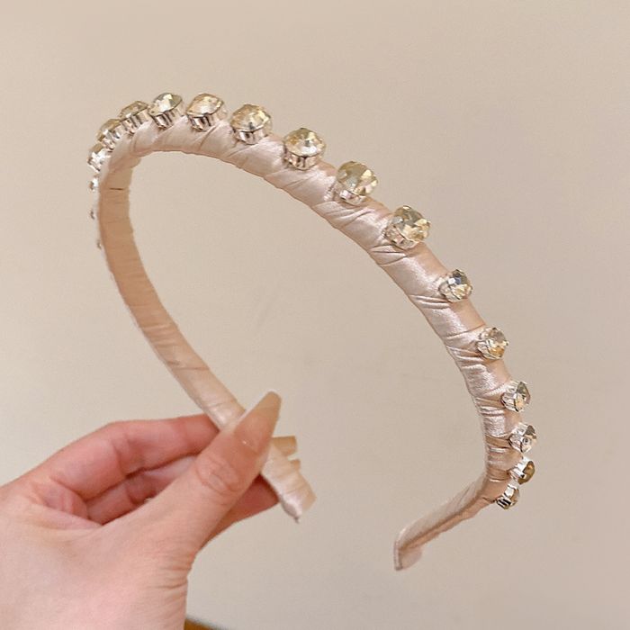 Champagne Crystal Beaded Hairband