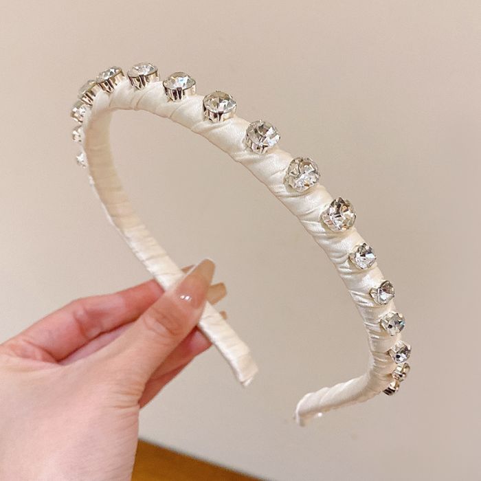 Ivory Crystal Beaded Hairband