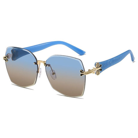 Diva Blue Frame Pearl Sunglasses