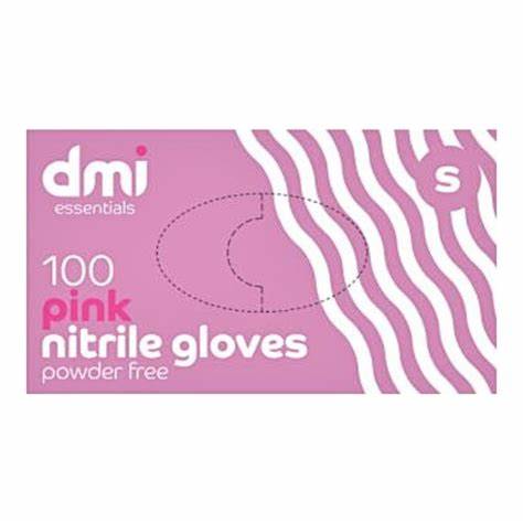 DMI Essentials Pink Nitrile Gloves 100 Pack