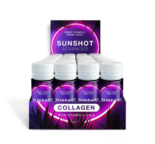 Sunshot Advanced Tanning Shot with Collagen Box of 24